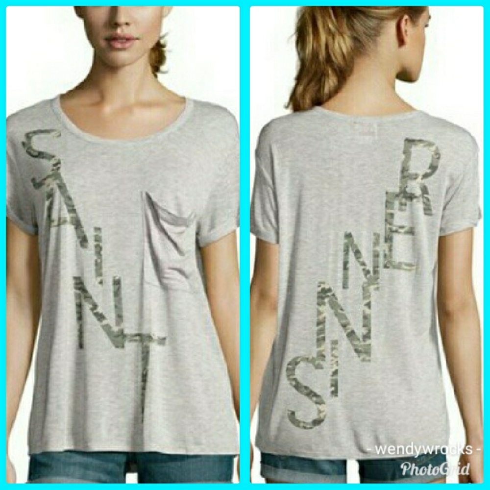 Haute Hippie Sinner & Saint Pocket Tee
